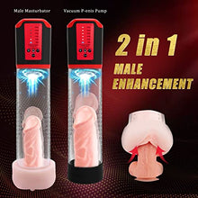 Load image into Gallery viewer, Automatic Sucking Penis Pump Men&#39;s Sex Toys, 5 Speed Electric Penis Enlarger Cock Pump Dick Pump with Vagina Sleeve Male Masturbator Penis Extender Pussy Pump Sex Machine Couple Adult Sex Toys for Men
