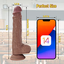 Load image into Gallery viewer, Thrusting Vibrator Dildo with Heating - 8.7&quot; Realistic G Spot Vibrators Clitoral Anal Stimulator with 8 Vibrating Pleasure Modes with Strong Suction Cup Base, Adult Sex Toy &amp; Games for Women Couple
