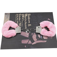 Load image into Gallery viewer, QinCo Interesting Soft Plush Toys with Key Handcuffs Toy Police Uniform Handcuffs Props Accessories Party Supplies (Pink) One Size
