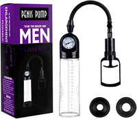 PassionPlay Penis Pump with Suction Sleeve, Trainer Sex Toys for Men Manual Adult Male Sex Toy - Penis Extender Extend Pump - Pene juguetes sexuales Male masterburbaters