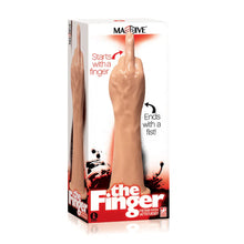 Load image into Gallery viewer, Sexy Gift Set Bundle of Massive The Finger Fister Dildo and Icon Brands Orange is The New Black, Slap Paddle, Slave
