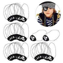 Load image into Gallery viewer, Schellen Black One Eyed Skull Pirate Blindfold, for Halloween Party Christmas Pirate Theme Party Gift Cosplay Prop Blindfold Accessories
