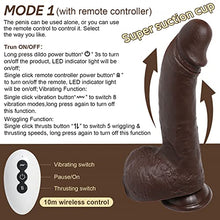 Load image into Gallery viewer, Thrusting Dildo Vibrator Sex Toy for Women, Realistic Vibrating Dildo w/5 Thrusts &amp; 8 Vibrations, Strong Suction Cup Silicone Dildo for Men Anal Plug, 9 inch Black (G-Spot Dildos)
