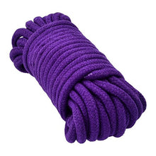 Load image into Gallery viewer, SGirl 10m Soft Cotton Bondage Rope Strap Restraints (Purple)
