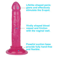 Load image into Gallery viewer, Mini Pink Silicone Suction Cup Realistic Classic Dick Wand with Strong Suction for Men and Women
