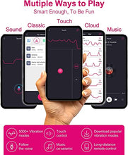 Load image into Gallery viewer, APP Remote Control G-spot Vibrator, Pink Fun Long Distance Bluetooth Wearable Panty Couple Vibrator, Rechargerable Adult Sex Toys More Than 10 Vibrations for Women and Couple, Female Sex Toy for Women
