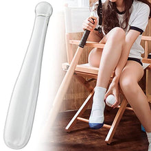 Load image into Gallery viewer, Anal Butt Plug Glass Anal Trainer Baseball Bat Clear Chrystal Pleasure Wand Anal Adult Sex Toy for Men Women Couples Masturbation (Medium)
