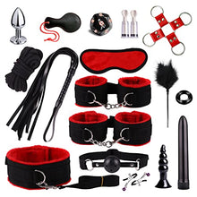 Load image into Gallery viewer, Sex Bondage BDSM Kit Restraints, Set Sex Toys Cortex with Hand Cuffs Ankle Cuff Bondage Collection. (17Pcs)
