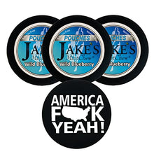 Load image into Gallery viewer, DC Crafts Nation Skin Can Cover America with 3 Cans Jake&#39;s Mint Chew Wild Blueberry Pouches
