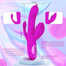 Load image into Gallery viewer, Rabbit Vibrator for Women, PUWCBZE G Spot Dildo Vibrator with 10 Powerful Vibrations &amp; 8 Thrusting Tongue Licking, Adult Sex Toys for Couple
