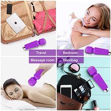 Load image into Gallery viewer, YINGEVB Vibrator Wand, Adult Sex Toys G Spot Vibrators, 20 Patterns &amp; 8 Speeds Clit Vibrator Quiet &amp; Small Female Adult Toys for Her Pleasure-Purple
