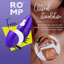 Load image into Gallery viewer, ROMP Free - Your Most Adventurous Travel Buddy ! Pleasure Air Clitoris Stimulator with 10 Intensity Levels and hygenic T
