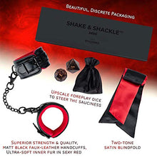 Load image into Gallery viewer, dalliance adult Shake &amp; Shackle | Sex Games for Couples with Naughty Dice, Furry Handcuffs &amp; Satin Blindfold Mask
