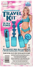 Load image into Gallery viewer, California Exotics Waterproof Travel Kit Vibrator and Sleeves, Blue
