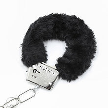 Load image into Gallery viewer, APaisix Soft Plush Toys with Key Handcuffs Toy Clip Fake Police Uniform Props Accessories Holiday gift/party/Game props/cosplay (Black)
