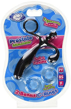 Load image into Gallery viewer, Cloud 9 Novelties Prostate Stimulator Soft and Flexible Kit with Cock-Rings, Black, 0.1700 Ounce
