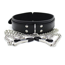 Load image into Gallery viewer, Under The Bed Restraints System Bondage SM Sex Toy Nipple Clamps Nipple Clips Nipple Jewelry Metal Chain Body Harness Nipple Toys Neck Choker Collar Necklace Leather Hand Spanking Slapper Paddle
