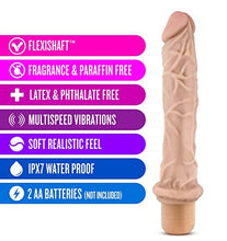 Load image into Gallery viewer, Blush Dr Skin Vibe 8 - Real Feel Realistic 9.75 Inch Long Vibrating Dildo - 1.75 Inch Thick - IPX7 Waterproof - Soft Body Safe Material Multi Speed Bendable Vibrator - Adult Sex Toy for Women Men
