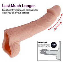 Load image into Gallery viewer, [Waller PAA] Cock Sleeve Penis Girth Extension Extender Realistic Enlarger Sex Toys Men 1.0 Count
