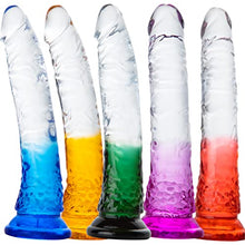 Load image into Gallery viewer, 7.9inches Strap-on Dildo Realistic Dildo with Wearable,Strap Harness Adult Sex Toy Suction Cup for Couple Pegging Women Lesbian Silicone Dildo for Sex Gift, Fetish Fantasy Sex Dildo ?Blue
