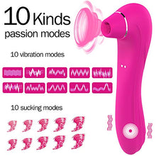 Load image into Gallery viewer, Clitoris Stimulating Vibrator - Non-Contact Clitoral Sucking Pressure-Wave Technology &amp; Vibration, Waterproof, Rechargeable (Purple)
