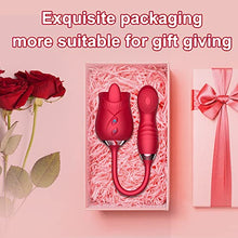 Load image into Gallery viewer, Sex Toy Vibrator for Woman, Clitoral Stimulator Thrusting G Spot Dildo Vibrator with 10 Modes, Rose Adult Sex Toys Game, Clitoris Nipple Licker Stimulator Massager for Female Man Couple
