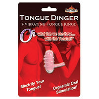 Tongue Dinger Vibrator (Magenta) with Free Bottle of Adult Toy Cleaner