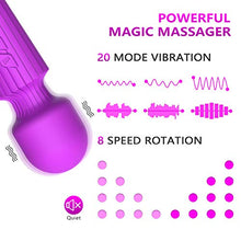 Load image into Gallery viewer, SIKXTOA Mini Vibrator, 8 Speeds 20 Patterns, G Spot Cordless Wand Massager, Clitoral Stimulator, Dildo, Sex Toys, Rechargeable Handheld Powerful Silent Waterproof Female Adult Toys (Small Purple)
