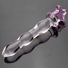 Load image into Gallery viewer, Crystal Glass Wand Dildo Penis - AKStore - Pentagram of Glass, Pink
