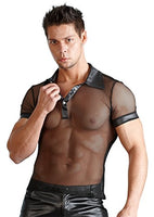 Underwear Men's Shirt Wetlook, Black, XX-Large, 230 Gram - Svenjoyment