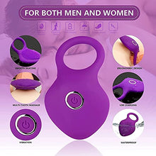 Load image into Gallery viewer, KHDAIEQ Pennis Rings for Men Erection Sex,10-Speed Penis Ring Vibrator Silicone Waterproof Rechargeable Vibrant Sex Toys for Men Vibrating Ball Vibrators
