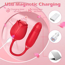 Load image into Gallery viewer, SEVOBAL New Roses Small Toys for Woman Sex Toy Sexual Adult Toy Lick, Washable Dual Head Waterproof Sex Tongue, Rechargeable Clitorals- Stimulator 10 (red1)
