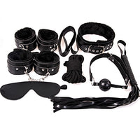 Moonight Bed Restraints for Play Game:Adjustable Straps,Bondage Toys Sets,Bondage Fetish Fantasy Series,for Couples,Adult Men & Women (Black)