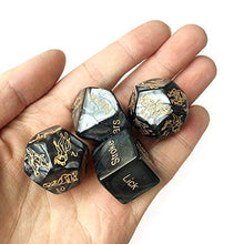 Load image into Gallery viewer, 4PCS Black Sex Dice for Couples Naughty Sex Dice for Couples Game Sex Dice Games for Adults Bedroom Acrylic Dice Set Dice Games P4
