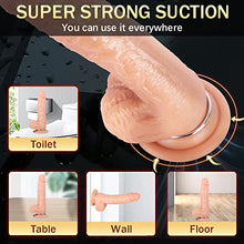 Load image into Gallery viewer, KUUVAL 7.6inches Strap-on Dildo Realistic Dildo with Wearable,Fetish Fantasy Strap Harness Adult Sex Toy Suction Cup for Couple Pegging Women Lesbian Silicone Dildo for Sex Fun
