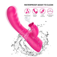 Load image into Gallery viewer, Clitoral G Spot Thrusting Vibrator Toy Rose for Women Pleasure Cordless Dual Motor Soft Sucker Sucking Silent Rabbit Waterproof Heating Adult Sex Wand Stimulator Swing Nipple
