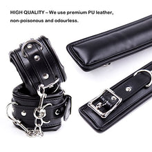 Load image into Gallery viewer, RYOZOCH Adjustable Handcuffs Wrist Ankle Bracelets SM Adult Plush PU Leather Bondage Fetish Handcuffs kit Cuff Restraint Set Sex Toy (Ankle)
