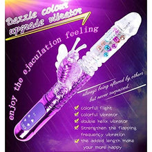 Load image into Gallery viewer, Thrusting G Spot Vibrator Telescopic Butterfly Sucking Toy Rose for Women Vibrate Silicone Stimulator Heating pleasurable Heat stimulating Tongue Dildo Bead Vibration Powerful
