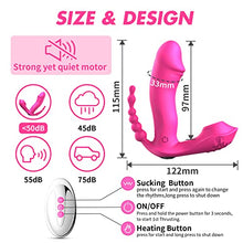 Load image into Gallery viewer, The Rose Toy for Women - Rose Clitorial Sucking Toy with 10 Intense Suction - Rose Sex Toy with Tongue and Suck - Rechargeable Clit Sucker Nipple Stimulator Birthday Gifts for Women-m2
