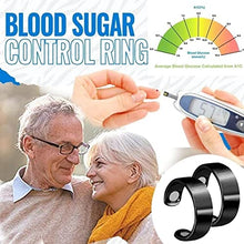 Load image into Gallery viewer, 2PCS HealthGo Blood Pressure Regulator Ring, HealthGo Blood Pressure Ring, HealthGo Blood Glucose Control Ring, Bodyfresh Sugar Control Ring, Blood Sugar Control Ring (Black)
