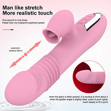 Load image into Gallery viewer, G Spot Bullet Vibrator Rabbit Rechargeable Dildo for Women Pleasure Silicone Sex Toys Couples Independent Vaginal Flexible Heating Adult Clit Hands-Free Anal Waterproof Licking
