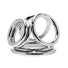 Load image into Gallery viewer, NOPNOG Male Chastity Cage, with Four Rings, Penis Ring, Sex Toy for Male Delayed Ejaculation, Stainless Steel (S)
