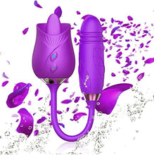 Load image into Gallery viewer, Dual Head Rose Sex Stimulator for Women, Rose Toy for Woman, Clitorals Stimulate, Electric Women Relaxing Sex Toys, Woman Suction 10 Modes Stimula
