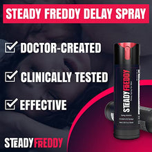 Load image into Gallery viewer, Premium Delay Spray for Men by Steady Freddy - Effective Lidocaine Desensitizing Solution - Value Size
