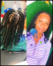 Load image into Gallery viewer, Synthetic Dreadlocks extensions 50 strands for man / woman realistic 50 strands (Small, 1b)
