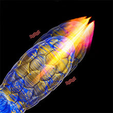 Load image into Gallery viewer, Wide Large Monster Dildo Huge Anal Dildo Toy, 6.18&quot; Thick Realistic Dildo Silicone Butt Plug for Women, Colorful Smooth Dildo Adult Sex Toys Couples (Blue Gold)
