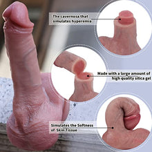 Load image into Gallery viewer, 6.77 Inch Realistic Dildo, Liquid Silicone with Suction Cup? Ultra Soft Lifelike Thick Anal Dildos G spot Stimulator with Curved Shaft and Balls, Adult Sex Toy for Men and Women
