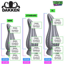 Load image into Gallery viewer, Dakken Tentacle Suction Cup Fantasy Dildo - Black/White Marble Design - Handmade in The USA - Adult Toys, Sex Toys (XL)
