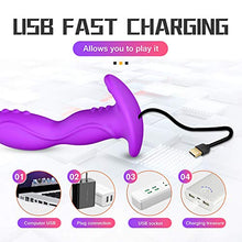 Load image into Gallery viewer, Toy Rose for Women Remote Wiggling Quiet Rabbit Vibrator Wearable Panty Sex Toys Couples Adult Lifelike Flexible Clit Vibration Modes Silent G-spot Peristalsis Clitoral Silicone
