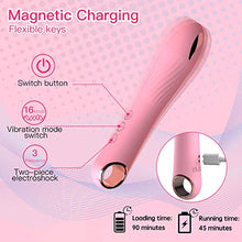 Load image into Gallery viewer, LEVETT G Spot Vibrator Adult Sex Toy Dildo Vibrator 3 Electric Pulse Stimulation 16 Vibration Modes for Clitoral Vaginal Stimulation &amp; Anal Massage - Pink
